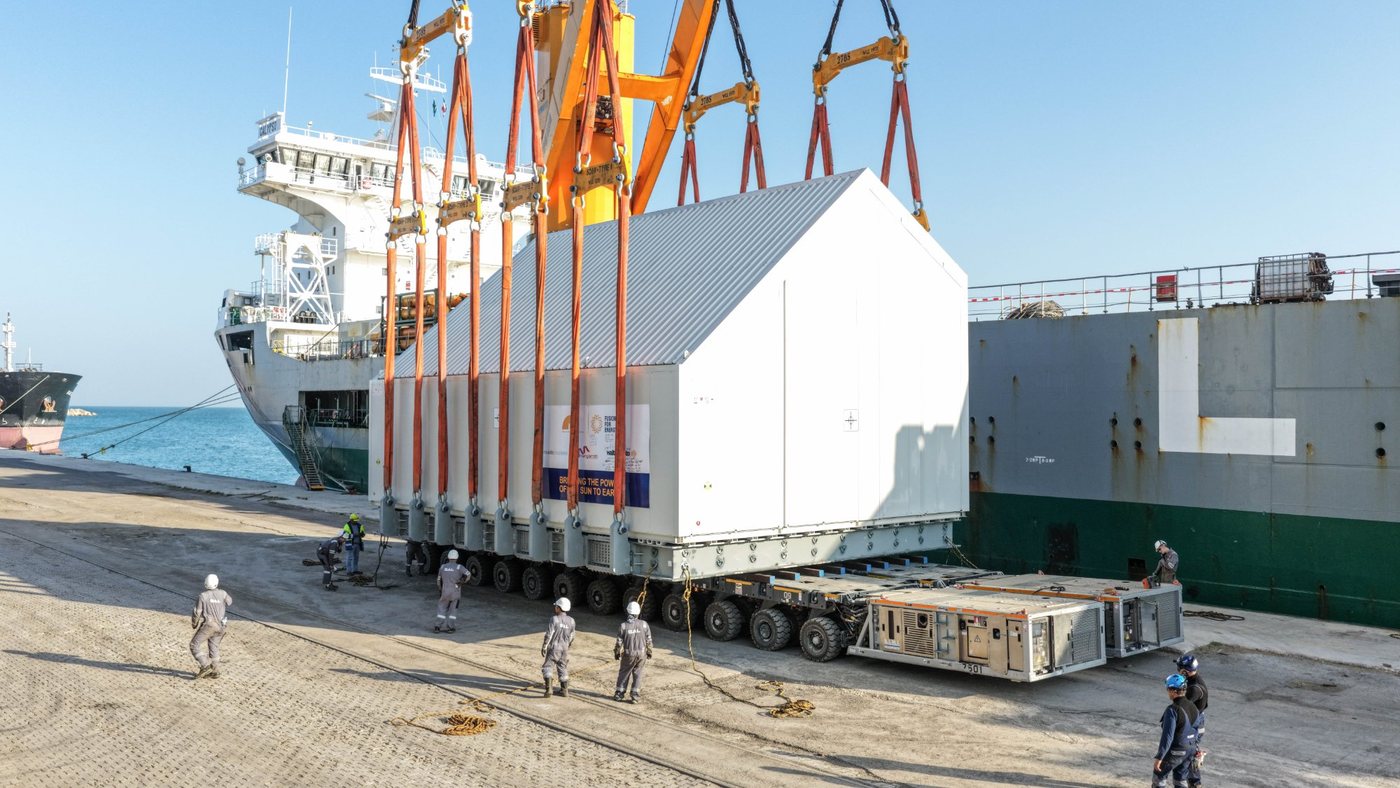 Imbarco del primo settore europeo del Vacuum Vessel di ITER, 2024